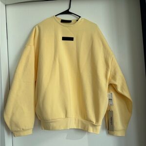 Essentials NWT Yellow Crewneck Sweater